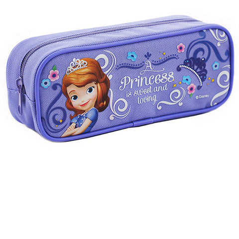 Princess Sofia Character Single Zipper Lavender Pencil Case