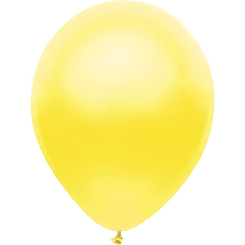 Partymate 72 Silk Yellow Latex Balloons 11" Made In USA