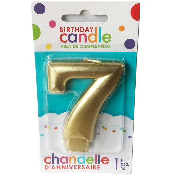 Gold Candle number 7
