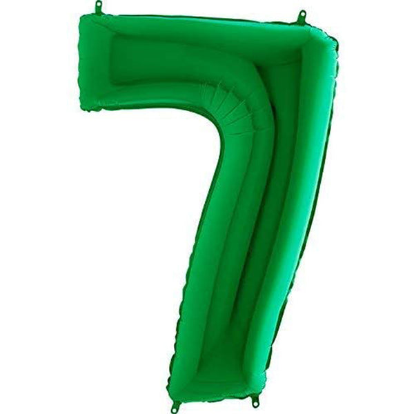 Green Number 7 Balloon