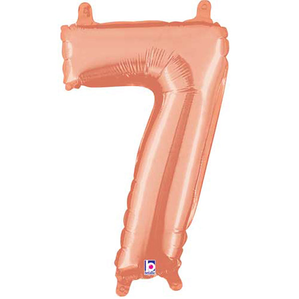 Rose Gold Number 7 balloon