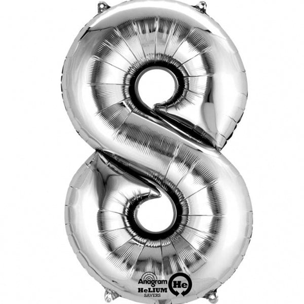 Silver foil balloon