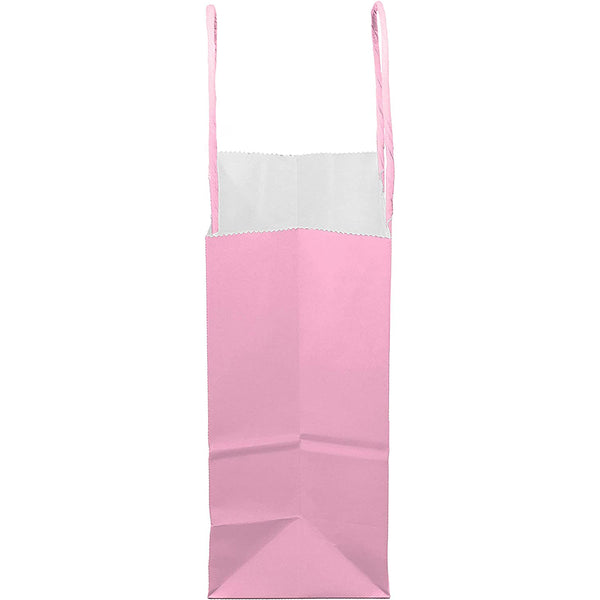 Pink paper goodie bags