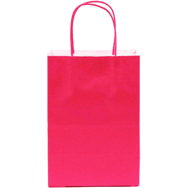 Hot Pink paper goodie bags