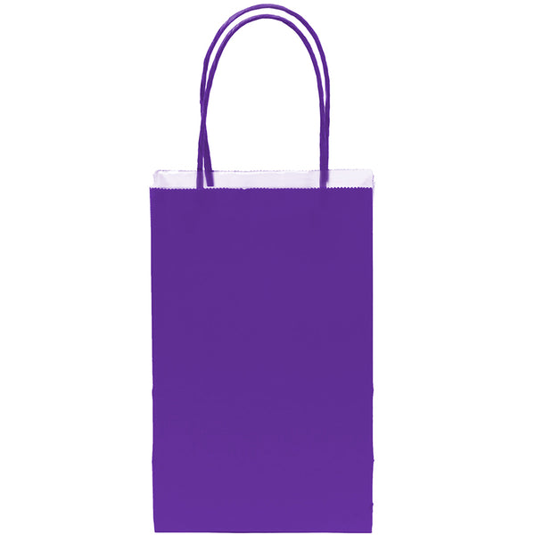 Purple kraft paper goodie bags