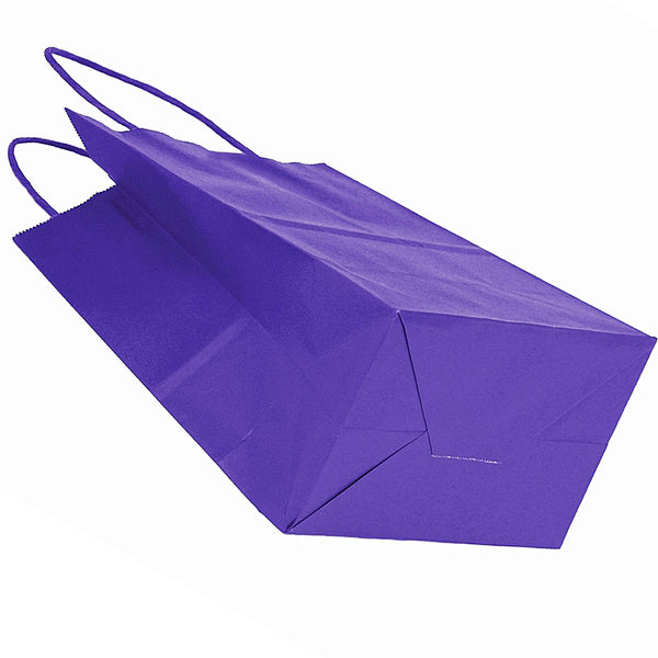 Purple paper goodie bags