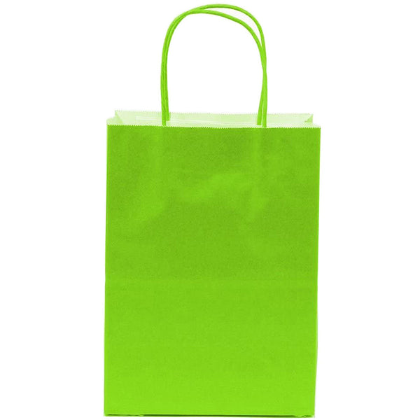 Lime Green paper goodie bags