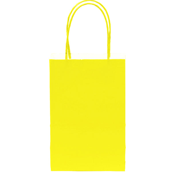 Yellow paper goodie bags