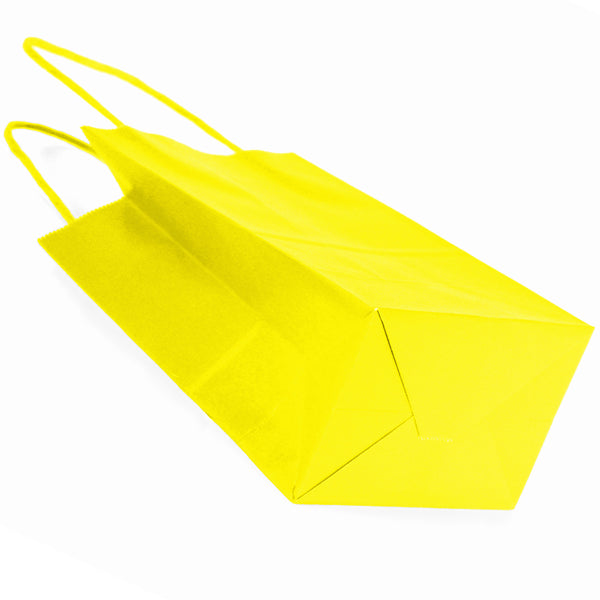 Yellow kraft paper goodie bags
