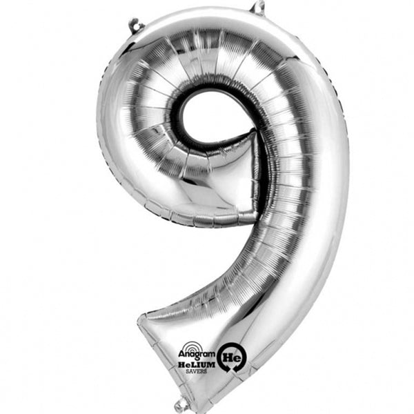 Silver foil balloon