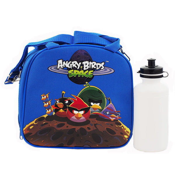 Angry Birds Rovio Character Authentic Licensed Blue Lunch bag with Water Bottle