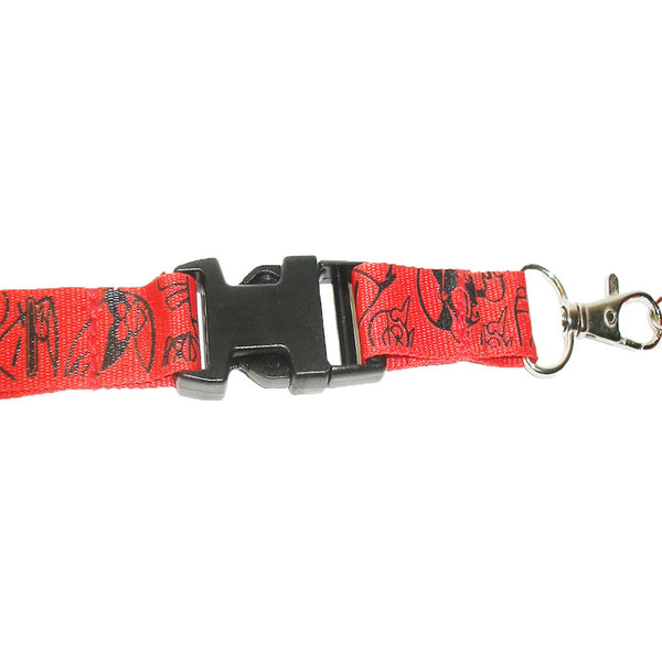 Angry Birds Character Red Lanyard with Detachable Coin Purse