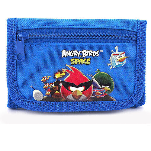 Angry Birds Rovio Authentic Licensed Blue Trifold Wallet