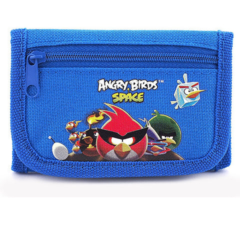 Angry Birds Rovio Authentic Licensed Blue Trifold Wallet