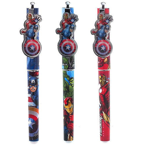 3 Avengers Authentic Licensed Roller Pens Assorted Colors ( 3 Pens )