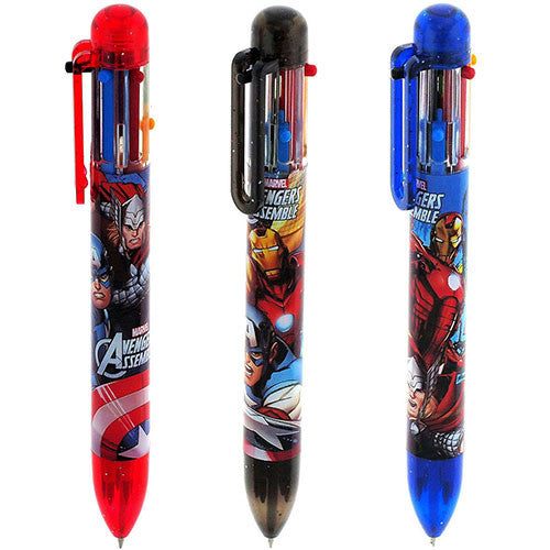 3 Avengers Authentic Licensed Multicolors Pens Assorted Colors ( 3 Pens )