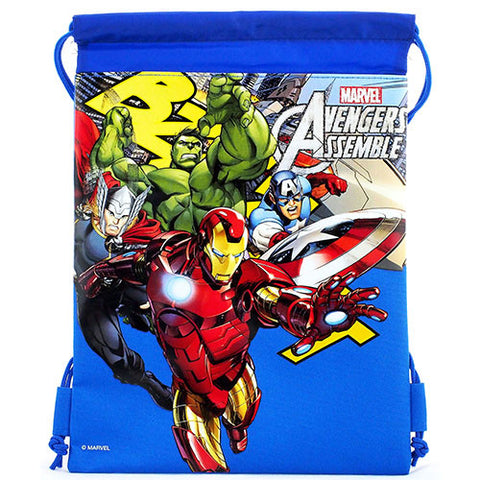 Avengers Character Licensed Blue Drawstring Bag