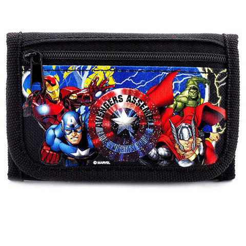 Avengers Authentic Licensed Black Trifold Wallet