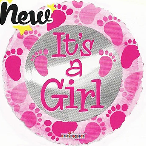 18" It's a Girl Baby Shower Foil / Mylar Balloons ( 6 Balloons )