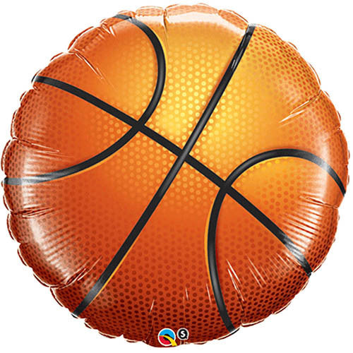 Jumbo Qualatex Basketball Foil Balloon 36"