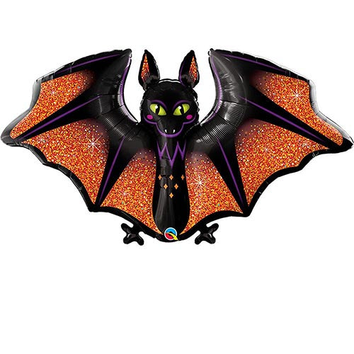 Glitzy Glam Bat Foil Balloon 50"