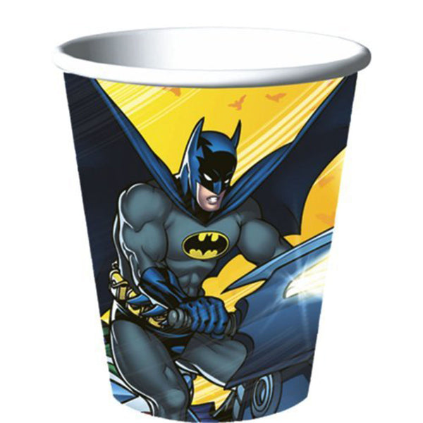 Batman Authentic Licensed 8 Paper Cups 9 oz