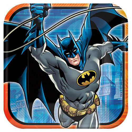 Batman Authentic Licensed Character 8 Luncheon Plates 9"
