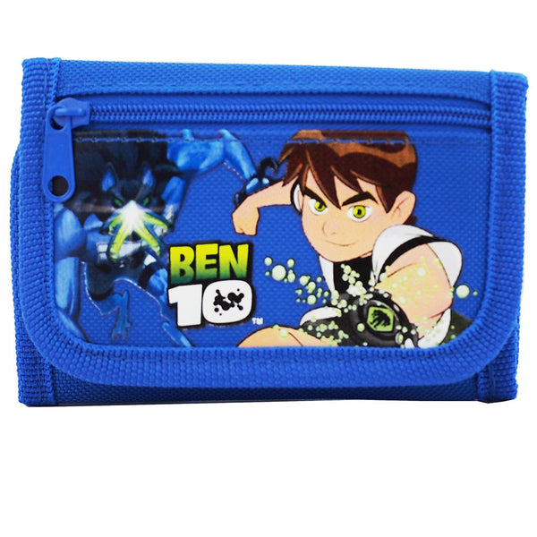Ben10 Character Authentic Licensed Blue Trifold Wallet