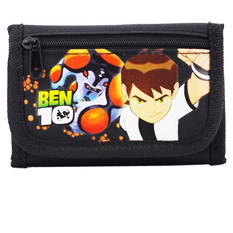 Ben10 Character Authentic Licensed Black Trifold Wallet