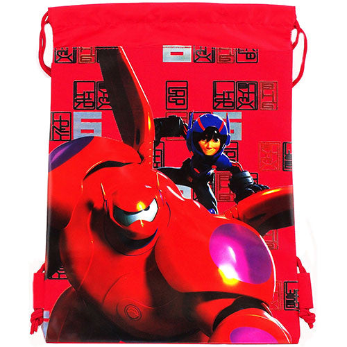Big Hero Character Licensed Red Drawstring Bag