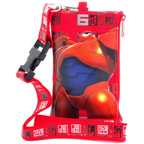 Big Hero Red Lanyard with Detachable Coin Purse