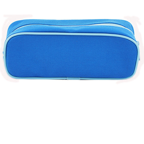 Big Hero Character Single Zipper Blue Pencil Case