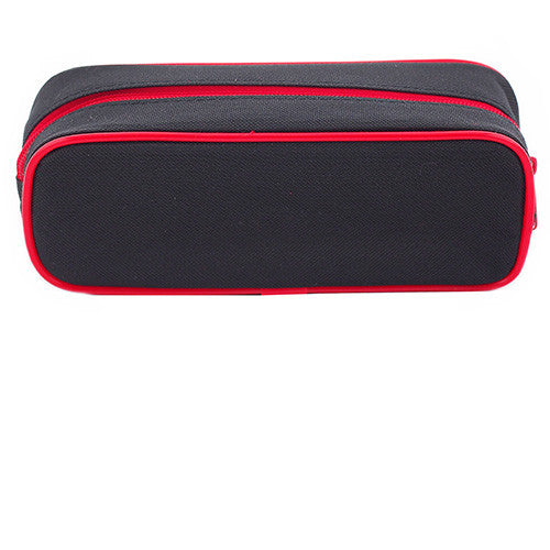 Big Hero Baymax Character Single Zipper Black Pencil Case