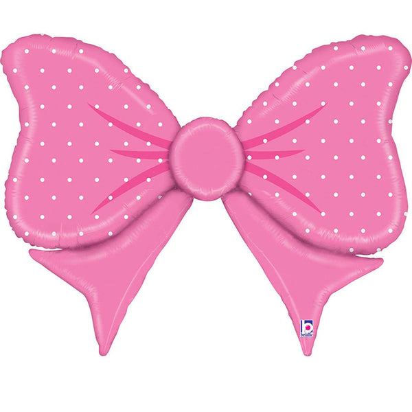 Pink Bow Balloon 34"