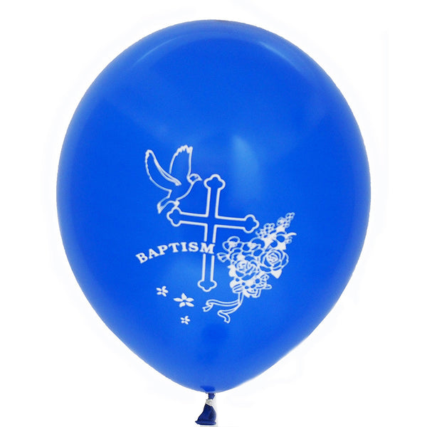 Latex 11" Royal Blue Baptism Theme Balloon 12ct