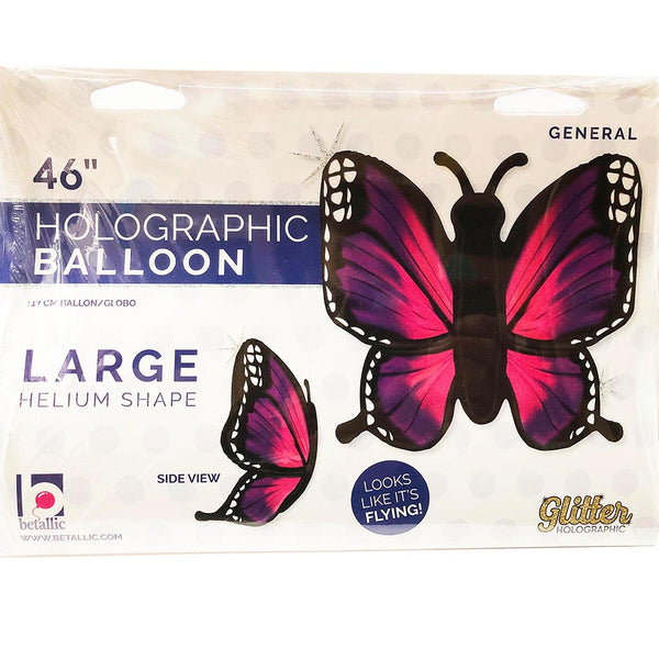 Pink Radiant Butterfly Balloon
