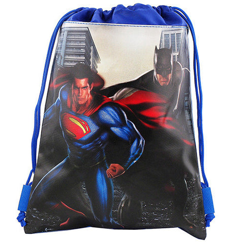 Batman Vs Superman Dawn Justice Authentic Licensed Blue Drawstring Bag
