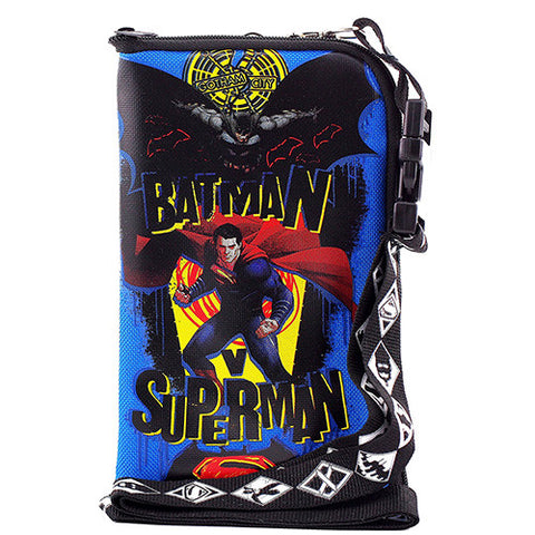 Batman Vs Superman Dawn Justice Heroes Blue Lanyard With Detachable Purse