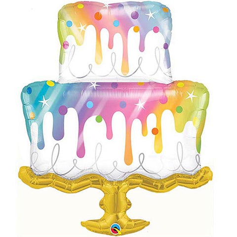 Rainbow Cake Foil Balloon 39"