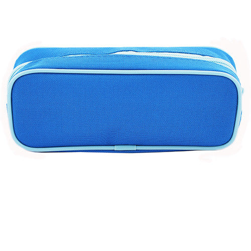 Captain America Character Single Zipper Blue Pencil Case