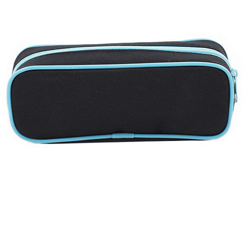 Captain America Character Single Zipper Black Pencil Case