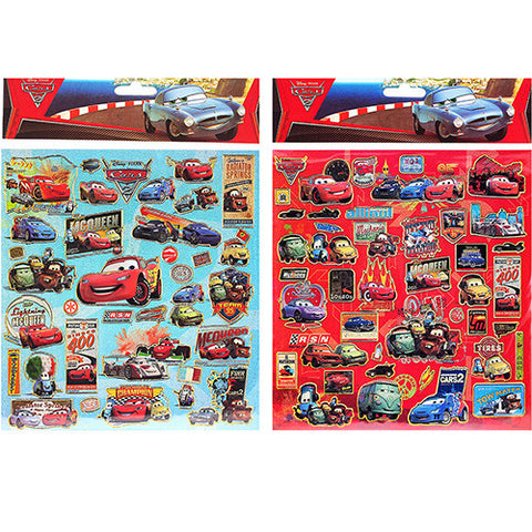 Disney Car Authentic Licensed 12 Sheets of Stickers