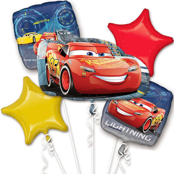 Disney Car Lightning McQueen Foil Balloon Bouquet