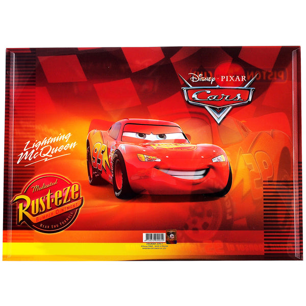 Car Character Authentic Licensed Red Plastic Folders ( 2 Folders )