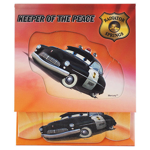 Car Character " Keeper Of The Peace " Authentic Licensed Beautiful Embossed Memo Pad