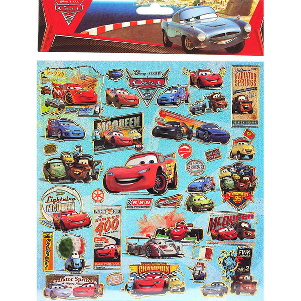 Disney Car Authentic Licensed 12 Sheets of Stickers