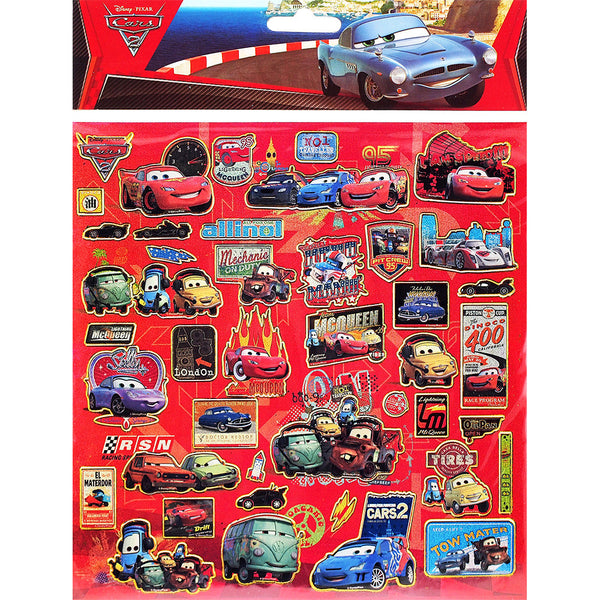 Disney Car Authentic Licensed 12 Sheets of Stickers