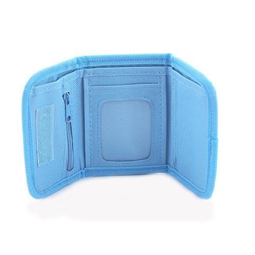 Car Authentic Licensed Light Blue Trifold Wallet