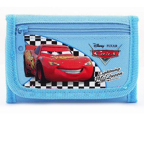 Car Authentic Licensed Light Blue Trifold Wallet