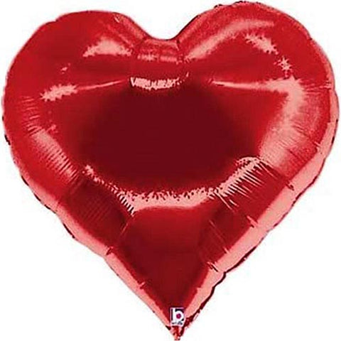 Casino Red Heart Shape Balloon 30"